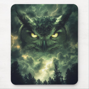 Storm Owl Guardian Mouse Mat