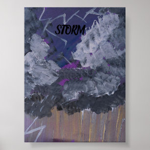 STORM POSTER DESIGN BY ARTIST PAULA REILLY.