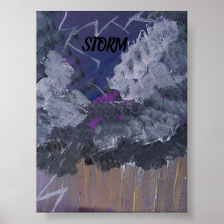 STORM POSTER DESIGN BY ARTIST PAULA REILLY.