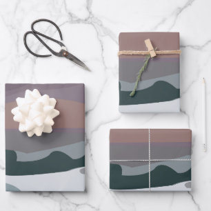 Storm Sky Cloud Sea Waves Seascape Wrapping Paper Sheet