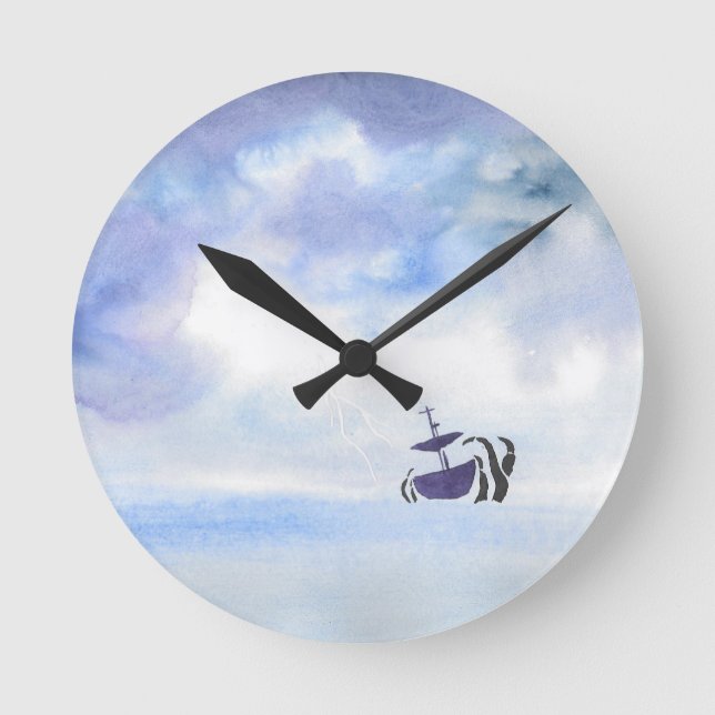 Storm-Tossed Round Clock (Front)