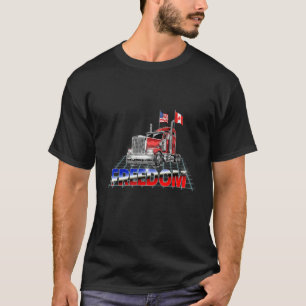 Storm Truck American USA Canada Flag Freedom Convo T-Shirt