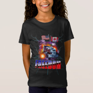 Storm Truck American USA Canada Flag Freedom Convo T-Shirt