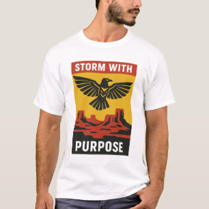 Storm With Desert Falcon T-Shirt