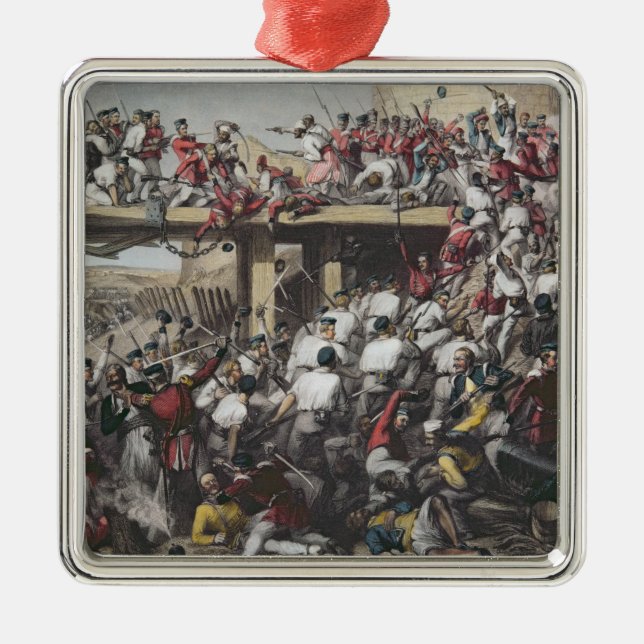 Storming of Delhi Metal Tree Decoration (Front)