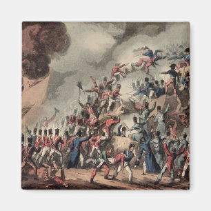 Storming of St. Sebastian, engraved by Thomas Magnet