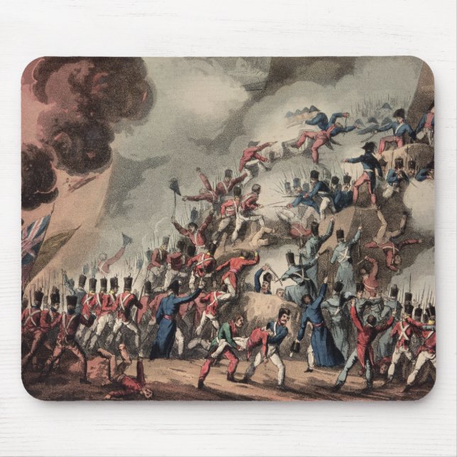 Storming of St. Sebastian, engraved by Thomas Mouse Mat (Front)