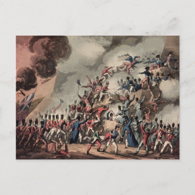 Storming of St. Sebastian, engraved by Thomas Postcard (Front)