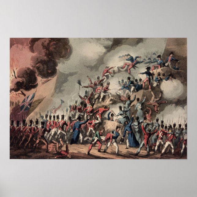 Storming of St. Sebastian, engraved by Thomas Poster (Front)