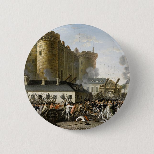 Storming of the Bastille 6 Cm Round Badge (Front)