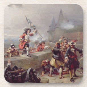 Storming the Battlements (oil on canvas) Coaster