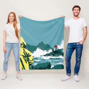 Stormwatch: Island Majesty Fleece Blanket
