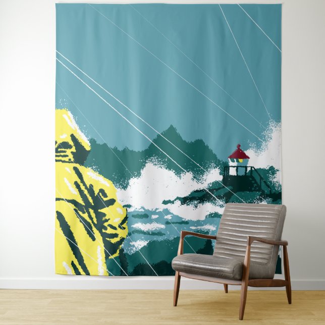 Stormwatch: Island Majesty Tapestry (In Situ)