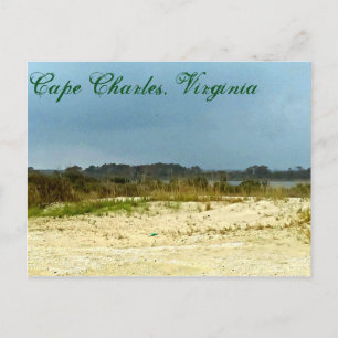 Stormy Beach at Cape Charles, Virginia Postcard