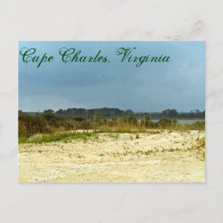 Stormy Beach at Cape Charles, Virginia Postcard