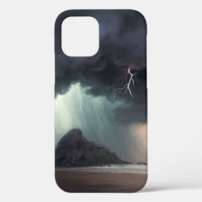 Stormy Beach Case-Mate iPhone Case (Back)