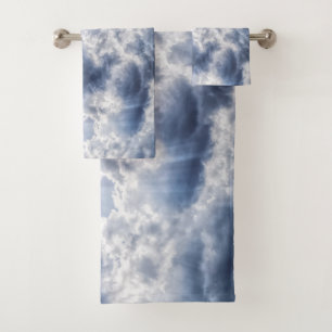 Stormy clouds bath towel set