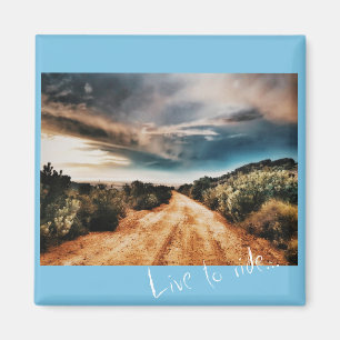 Stormy Clouds Road Landscape South Africa Magnet