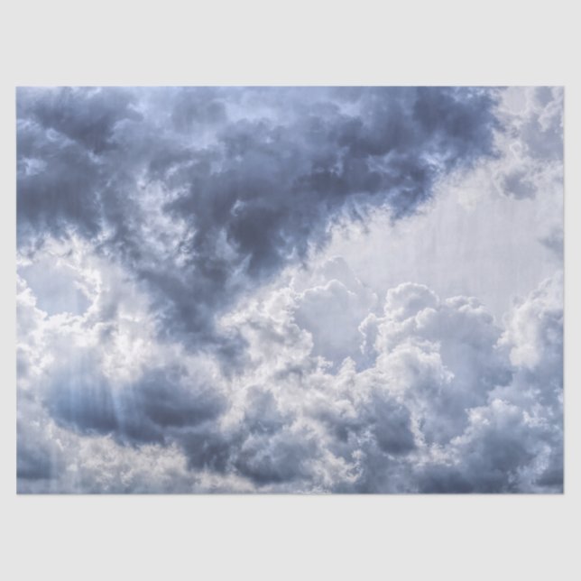 Stormy clouds tissue paper (Front)