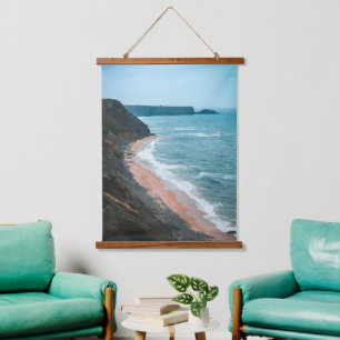 Stormy Coastline – Nature’s Raw Beauty Hanging Tapestry