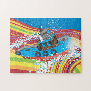 Stormy Fishing Boat Jigsaw Puzzle