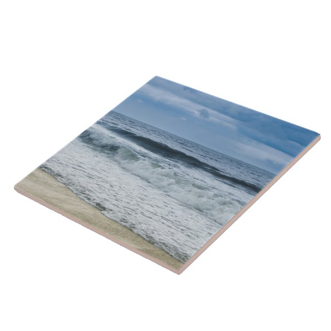 Stormy Georgia Beach Ceramic Tile (Side)