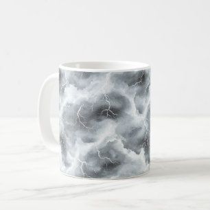 Stormy Grey Skies Lightning Coffee Mug