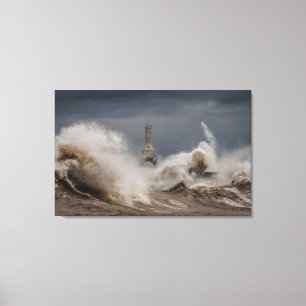 Stormy Lighthouse Canvas Print