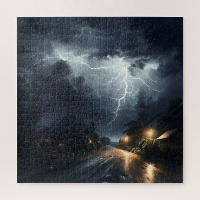 Stormy Night Jigsaw Puzzle (Vertical)