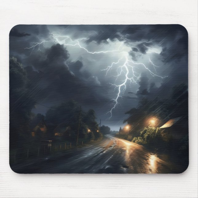 Stormy Night Mouse Mat (Front)