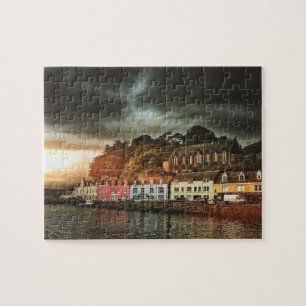 Stormy Portree Isle Of Skye Scotland Travel Jigsaw Puzzle