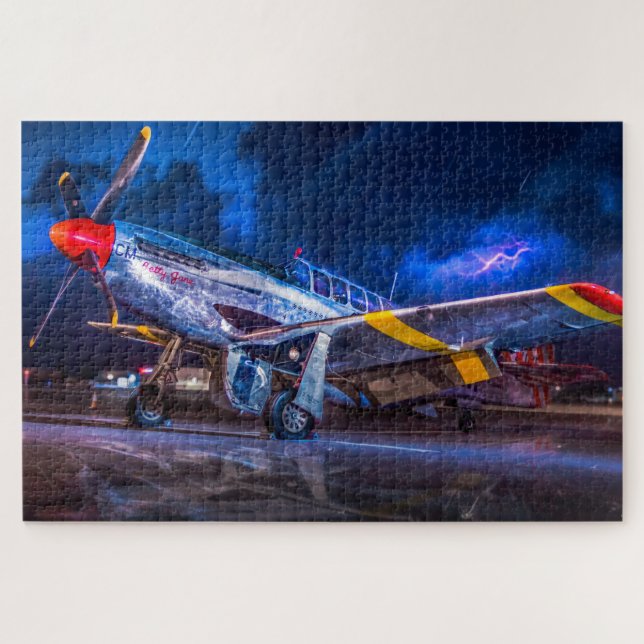 Stormy Pre-Flight Check Jigsaw Puzzle (Horizontal)