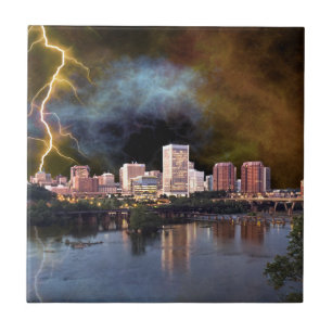 Stormy Richmond Skyline Tile