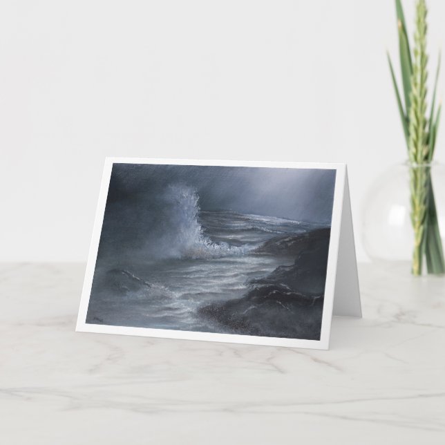 Stormy Sea - Greeting Card (Front)