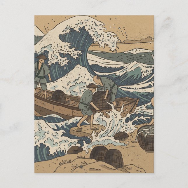 Stormy Sea Postcard (Front)