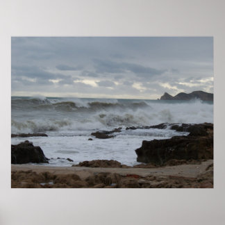 Stormy Sea Poster