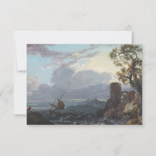 Stormy Sea with Castle Ruin and Figures (c.1725-18