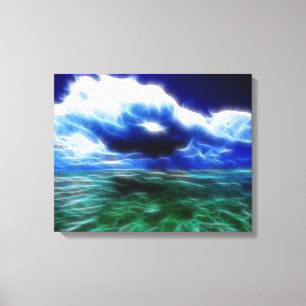Stormy Sea Wrapped Canvas