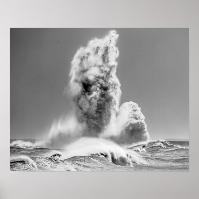 Stormy Seas at Roker Poster/Print Poster (Front)