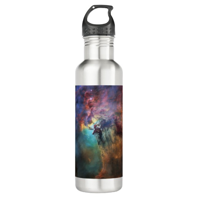 Stormy Seas of Lagoon Nebula in Sagittarius 710 Ml Water Bottle (Front)