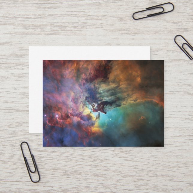 Stormy Seas of Lagoon Nebula in Sagittarius Business Card (Front/Back In Situ)