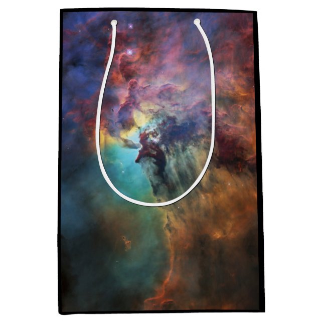 Stormy Seas of Lagoon Nebula in Sagittarius Medium Gift Bag (Front)