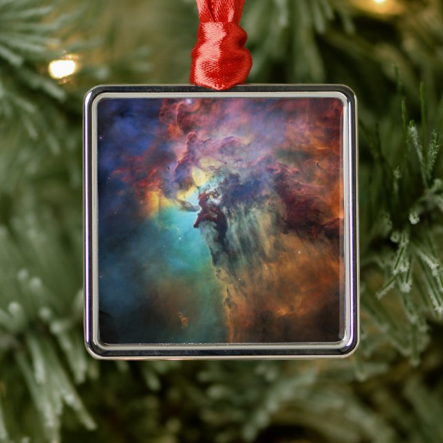 Stormy Seas of Lagoon Nebula in Sagittarius Metal Tree Decoration (Tree)