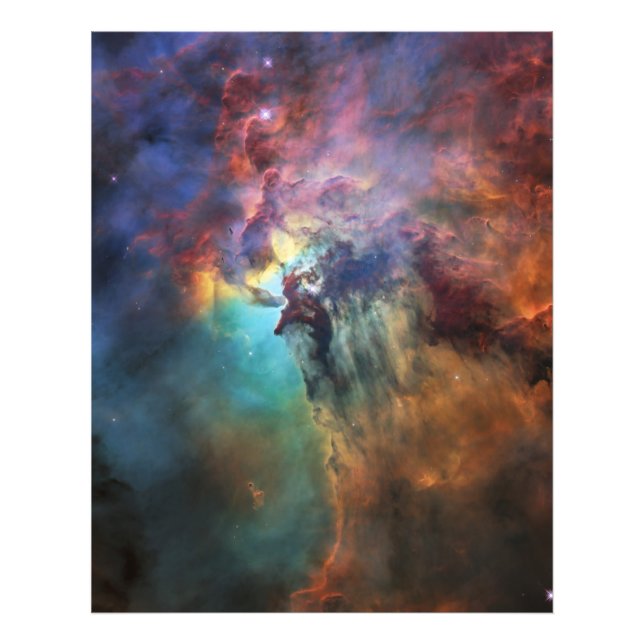 Stormy Seas of Lagoon Nebula in Sagittarius Photo Print (Front)