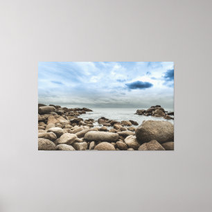 Stormy Seas Premium Wrapped Triptych Canvas