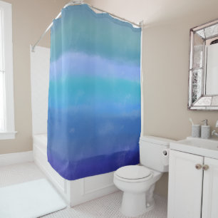 Stormy Skies Abstract Art Shower Curtain