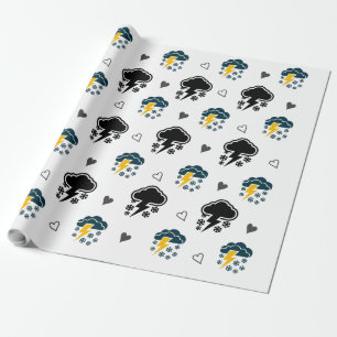 "Stormy Skies: Cloud & Thunder Wrapping Paper." Wrapping Paper