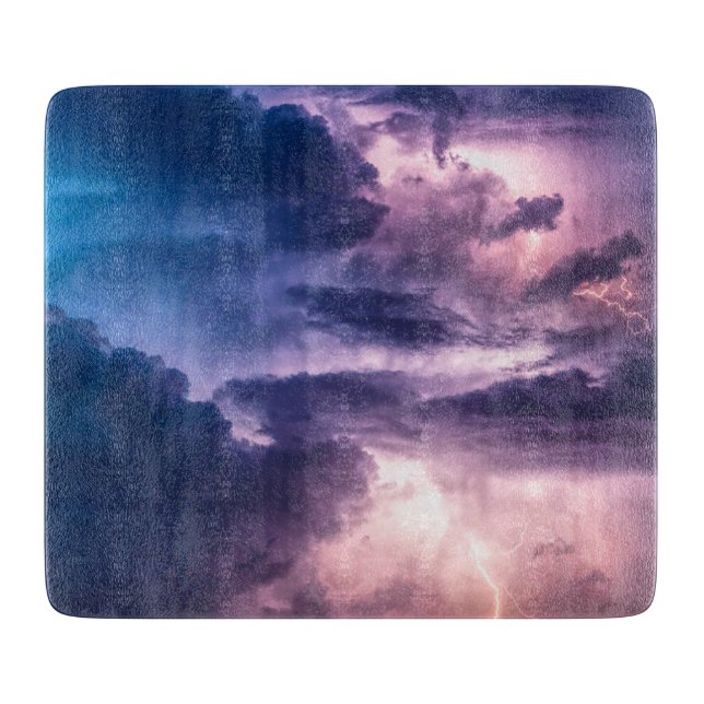 Stormy Skies Cutting Board (Front)