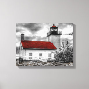 Stormy Skies - Michigan Lighthouse Canvas Print