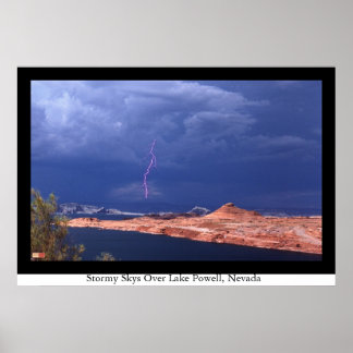 Stormy Skies Over Lake Powell Poster